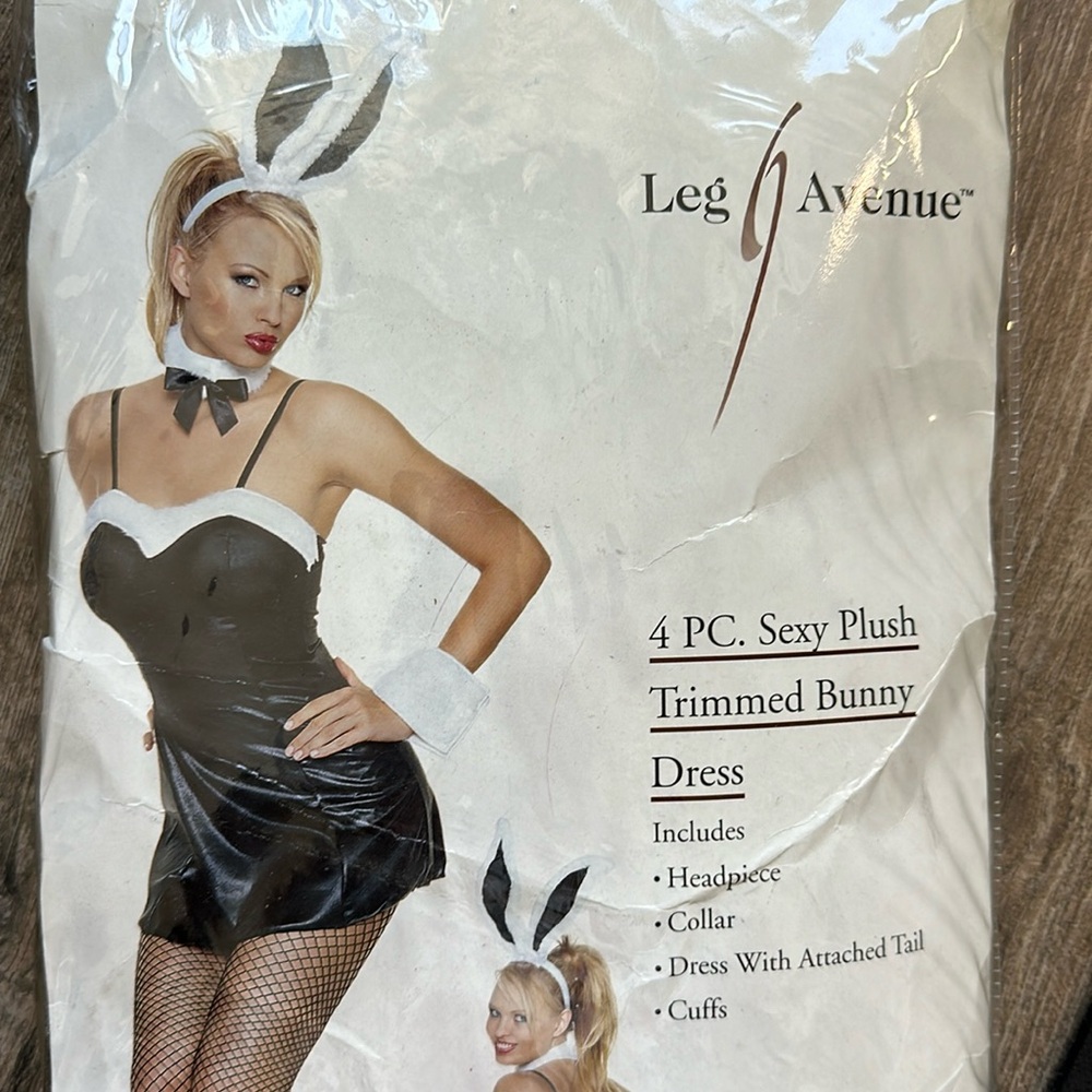 Leg Avenue Sexy Plush Trimmed Bunny Dress Size S/M